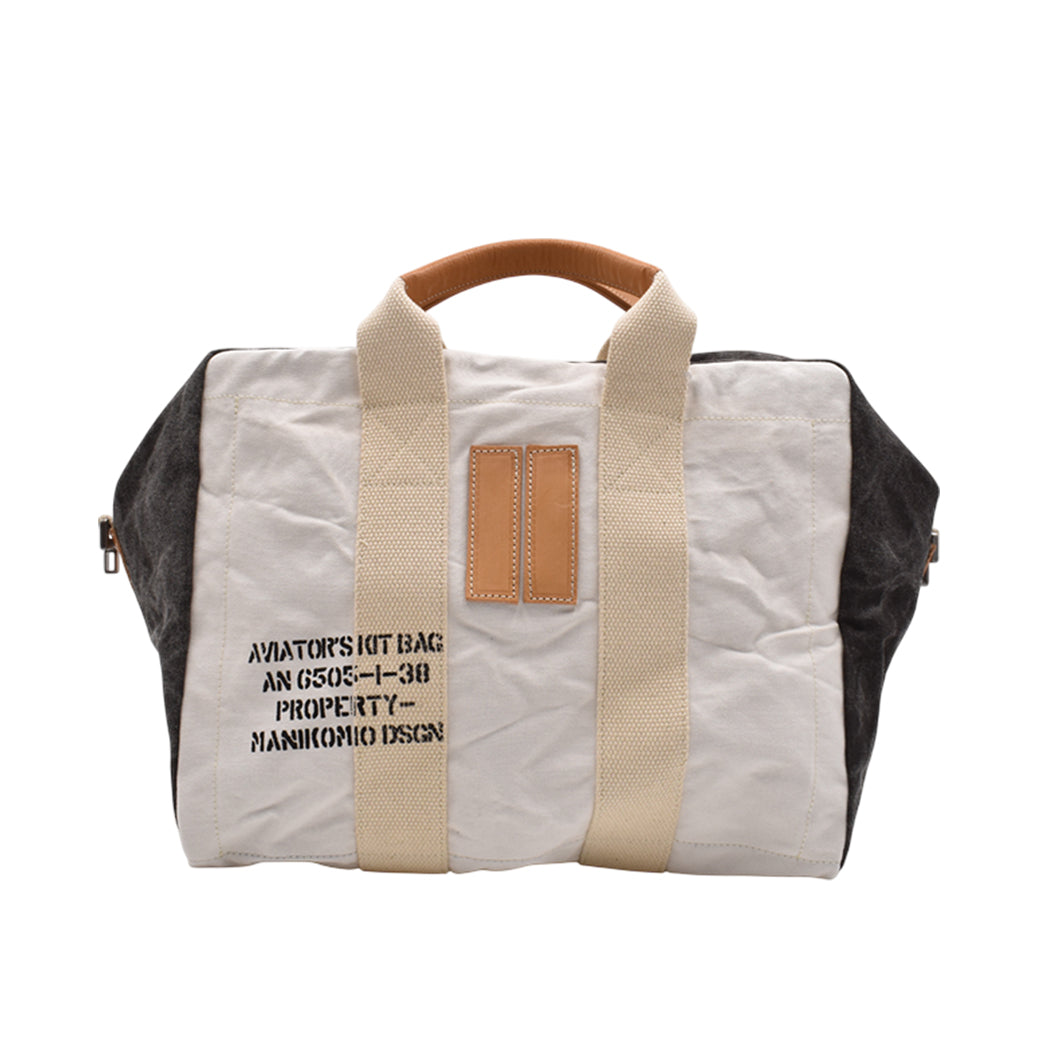 [MANIKOMIO DSGN] "38" / HERITAGE OLONA COTTON OFF WHITE/BLACK
