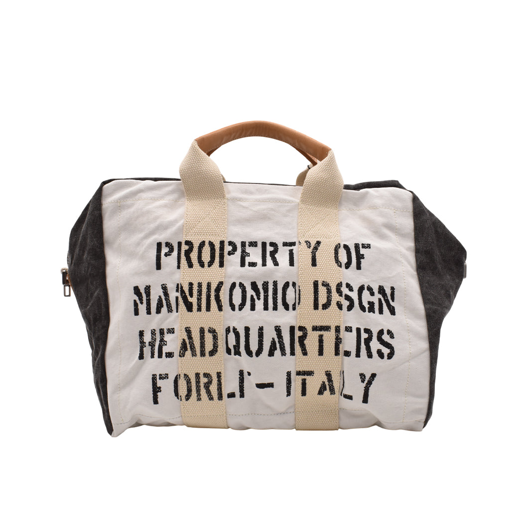 [MANIKOMIO DSGN] "38" / HERITAGE OLONA COTTON OFF WHITE/BLACK