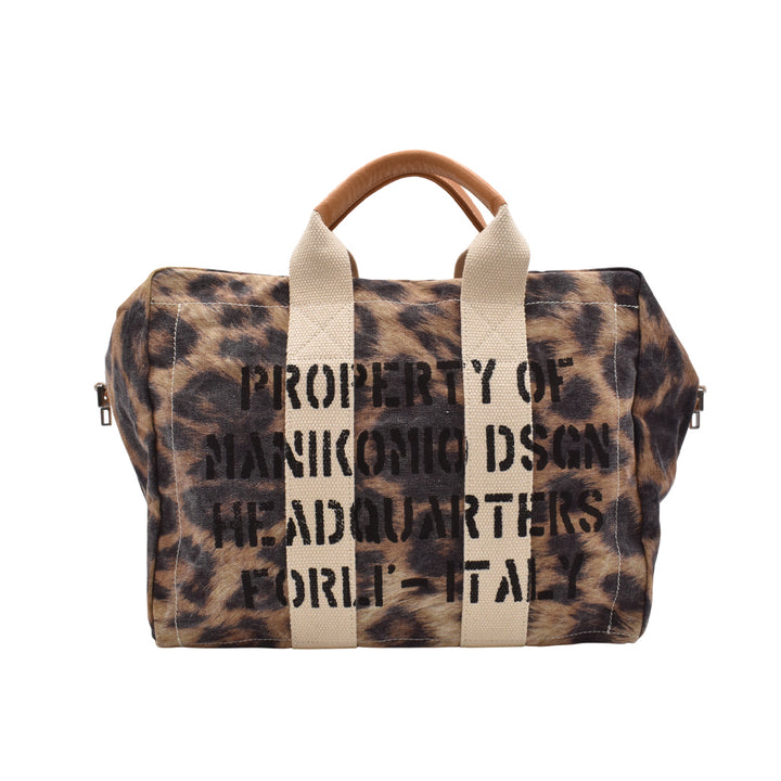 【MANIKOMIO DSGN】 "38" / HERITAGE OLONA COTTON  OFF SAND LEOPARD
