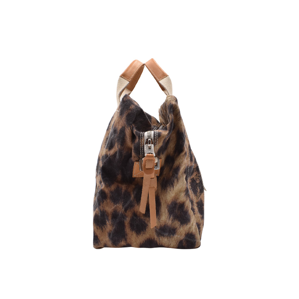 【MANIKOMIO DSGN】 "38" / HERITAGE OLONA COTTON  OFF SAND LEOPARD