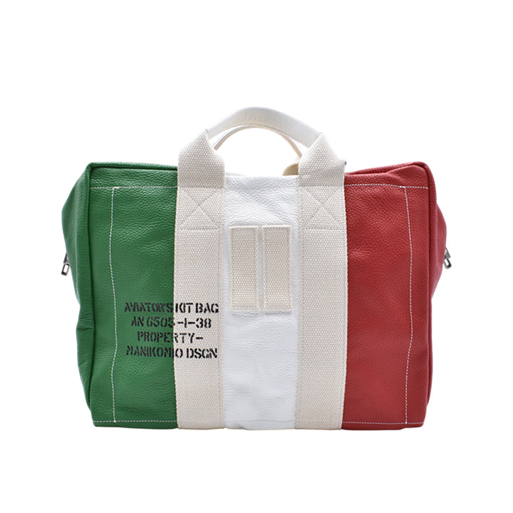 [MANIKOMIO DSGN]"38" / ITALIAN FLAG LEATHER