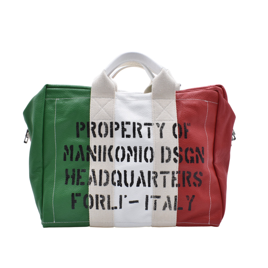 [MANIKOMIO DSGN]"38" / ITALIAN FLAG LEATHER