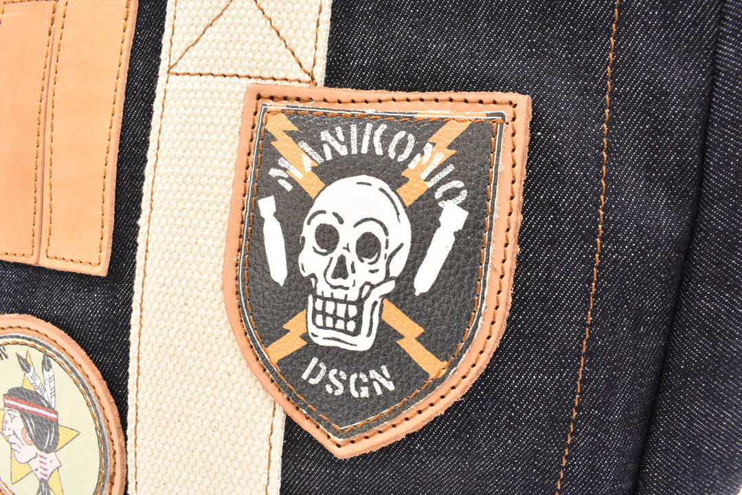 [MANIKOMIO DSGN]"38" PATCH / DENIM DENIM BLUE