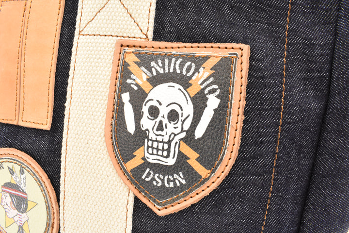 [MANIKOMIO DSGN]"38" PATCH / DENIM DENIM BLUE