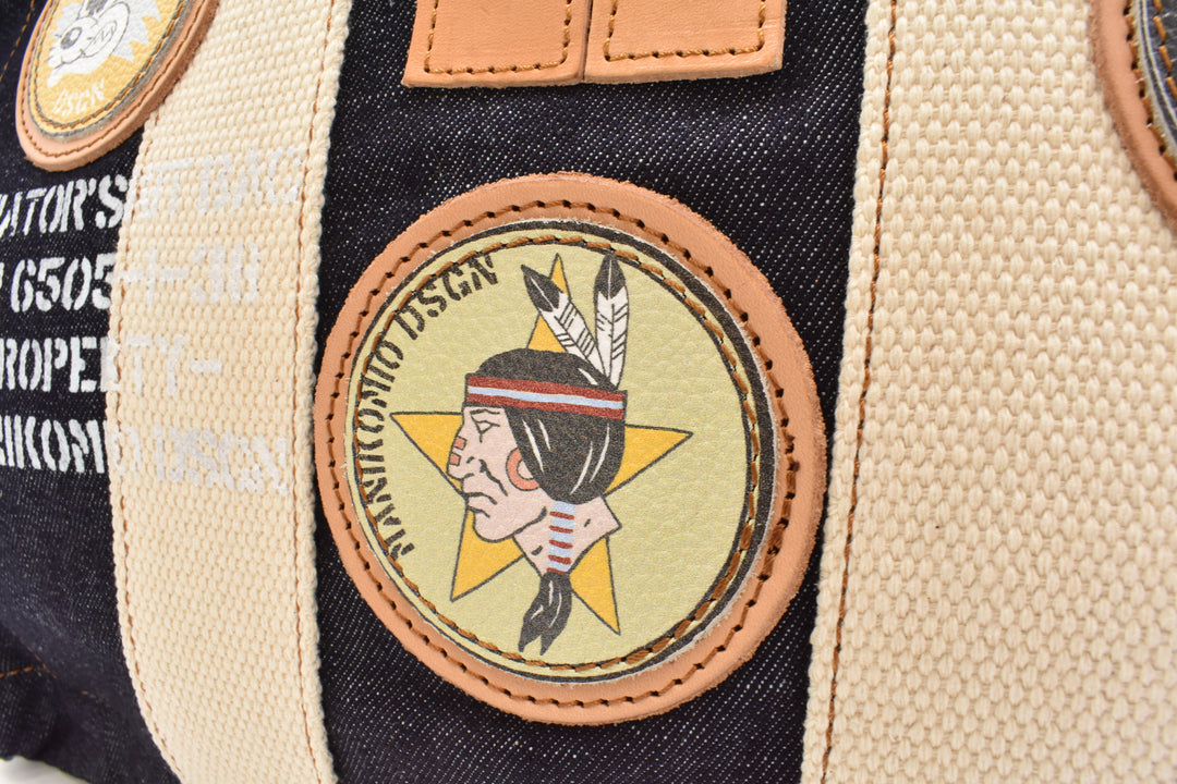 [MANIKOMIO DSGN]"38" PATCH / DENIM DENIM BLUE