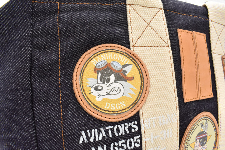 [MANIKOMIO DSGN]"38" PATCH / DENIM DENIM BLUE