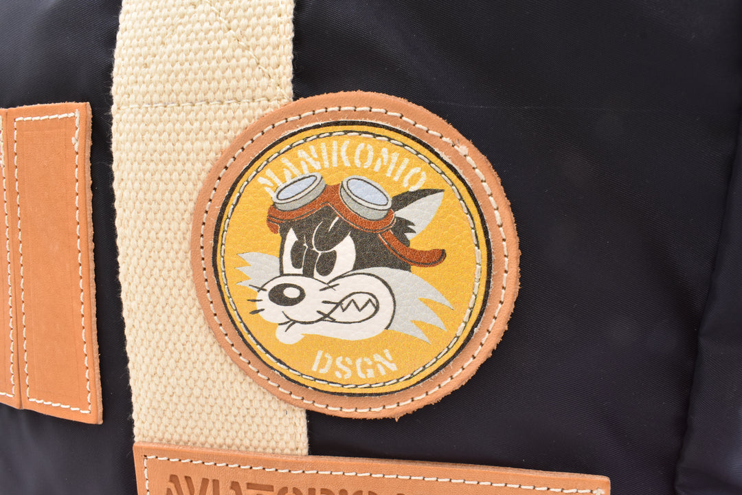 [MANIKOMIO DSGN]"38" PATCH / FLY VELA NYLON NAVY