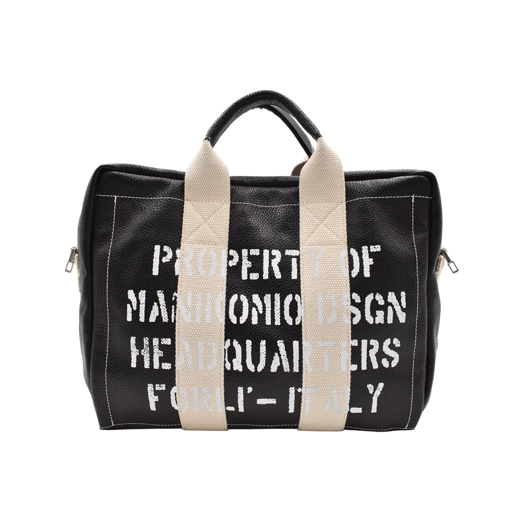 [MANIKOMIO DSGN]"38" PATCH / GENUINE LEATHER BLACK