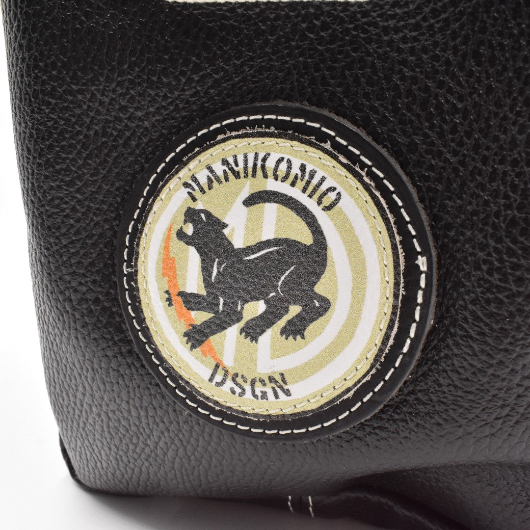 [MANIKOMIO DSGN]"38" PATCH / GENUINE LEATHER BLACK
