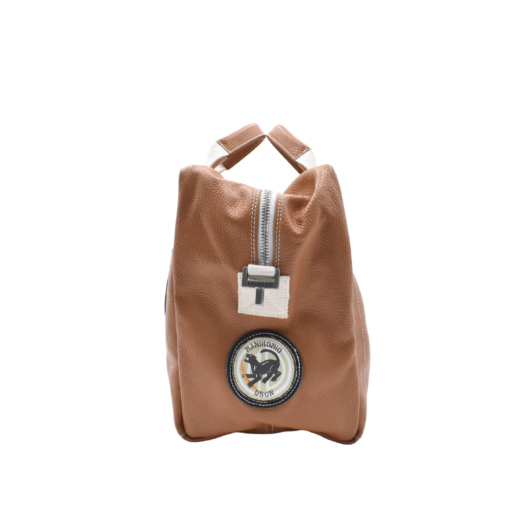 [MANIKOMIO DSGN]"38" PATCH / GENUINE LEATHER TOBACCO