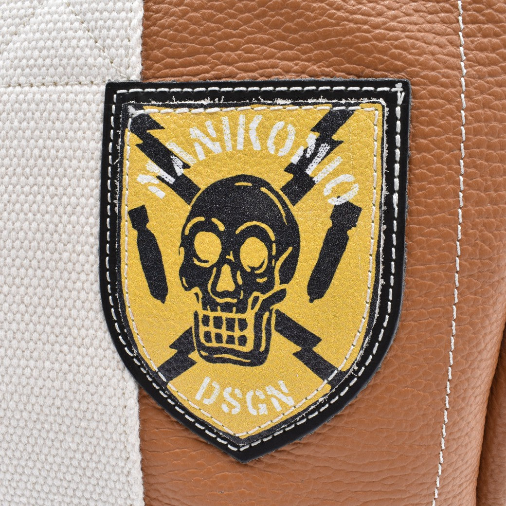 [MANIKOMIO DSGN]"38" PATCH / GENUINE LEATHER TOBACCO