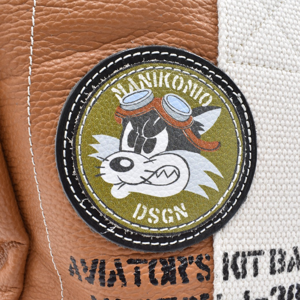 [MANIKOMIO DSGN]"38" PATCH / GENUINE LEATHER TOBACCO