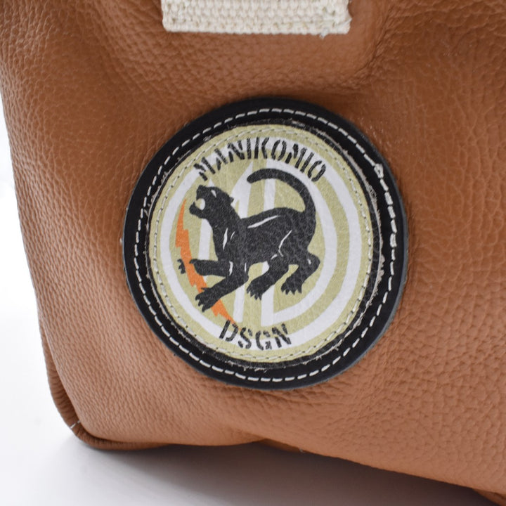 [MANIKOMIO DSGN]"38" PATCH / GENUINE LEATHER TOBACCO