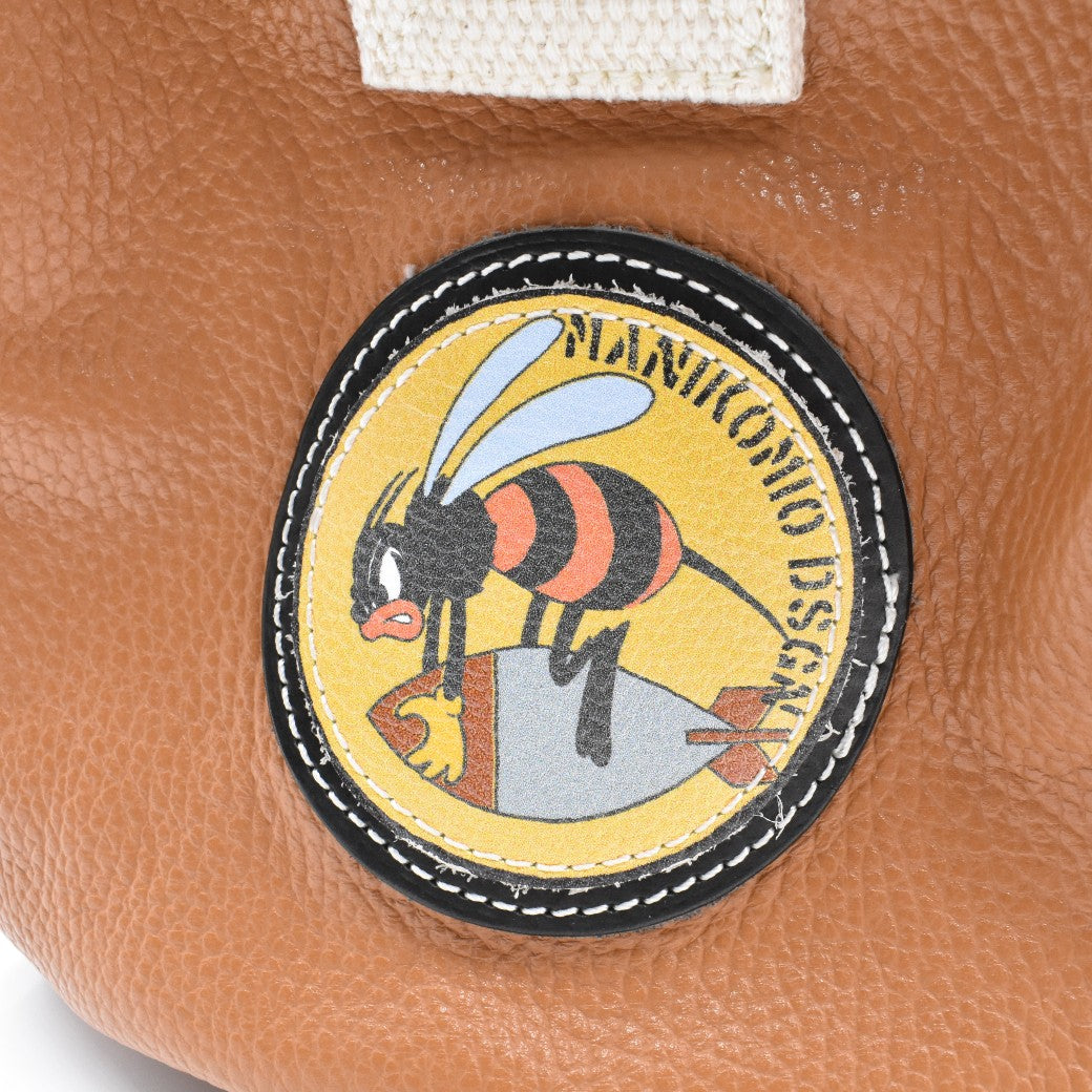 [MANIKOMIO DSGN]"38" PATCH / GENUINE LEATHER TOBACCO