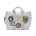 [MANIKOMIO DSGN]"38" PATCH / GENUINE LEATHER ALL WHITE