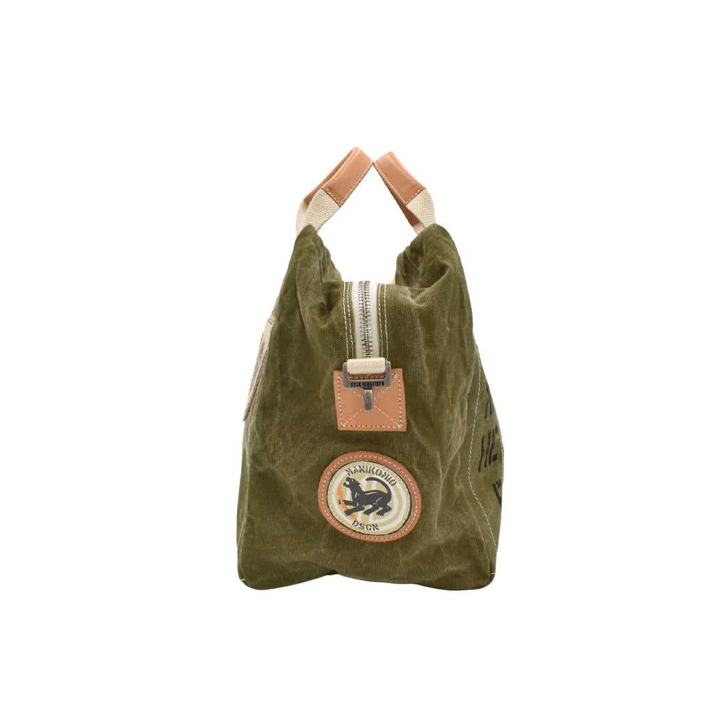 【MANIKOMIO DSGN】 "38" PATCH / HERITAGE OLONA COTTON  ARMY