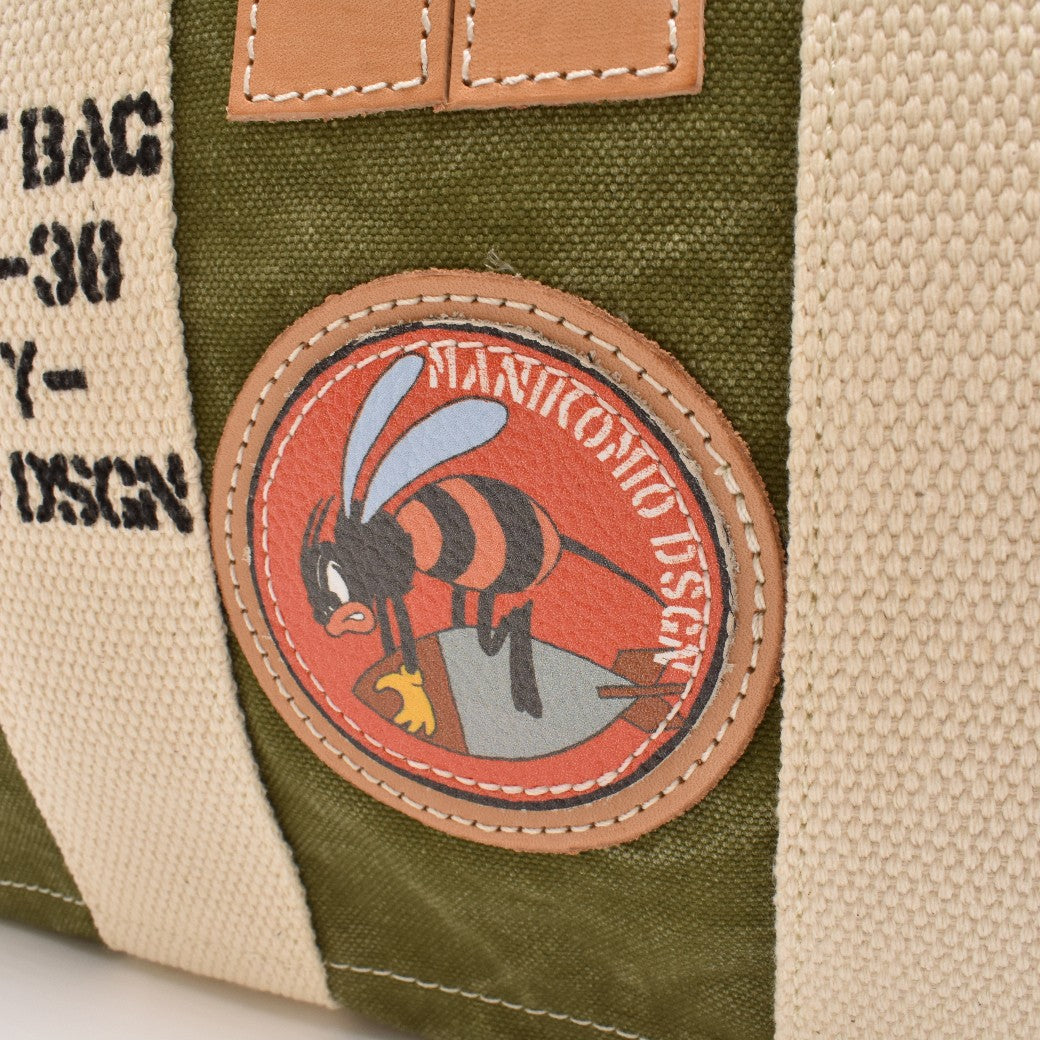 【MANIKOMIO DSGN】 "38" PATCH / HERITAGE OLONA COTTON  ARMY