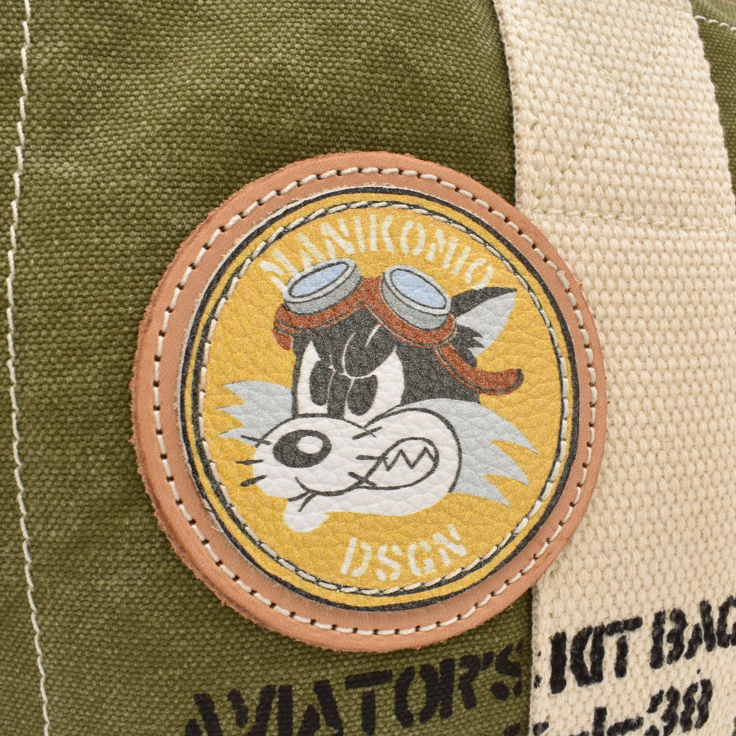 【MANIKOMIO DSGN】 "38" PATCH / HERITAGE OLONA COTTON  ARMY