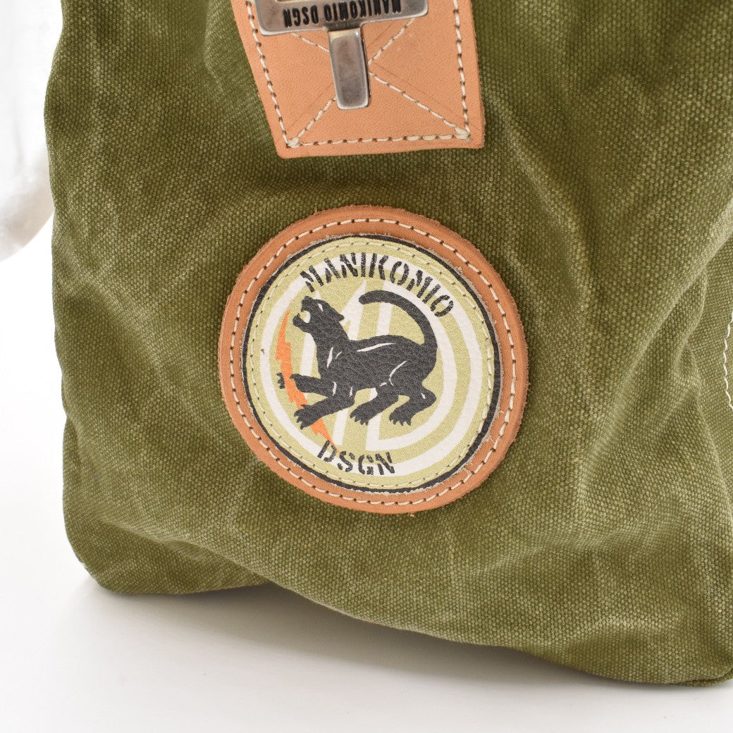 【MANIKOMIO DSGN】 "38" PATCH / HERITAGE OLONA COTTON  ARMY