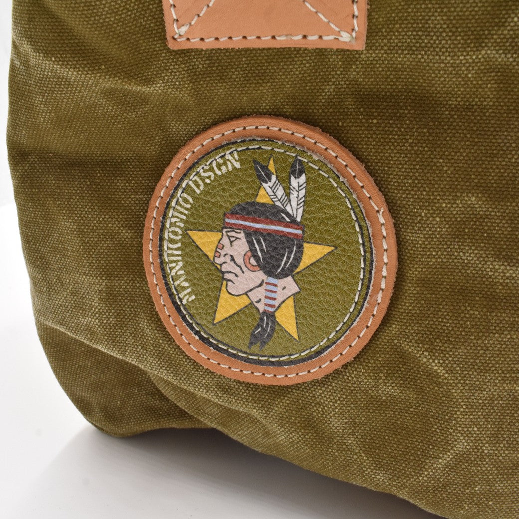 【MANIKOMIO DSGN】 "38" PATCH / HERITAGE OLONA COTTON  ARMY