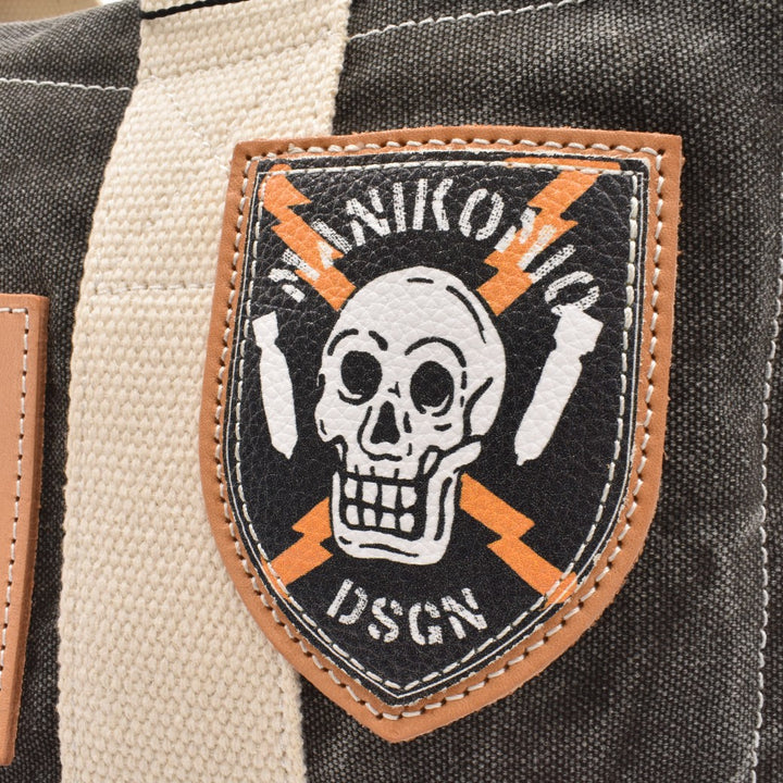 【MANIKOMIO DSGN】 "38" PATCH / HERITAGE OLONA COTTON  BLACK