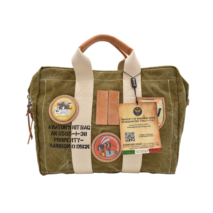 【MANIKOMIO DSGN】"38" PATCH / HERITAGE OLONA COTTON  MILITARY