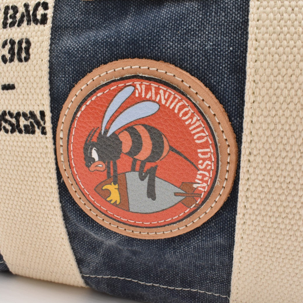 [MANIKOMIO DSGN] "38" PATCH / HERITAGE OLONA COTTON NAVY BLUE