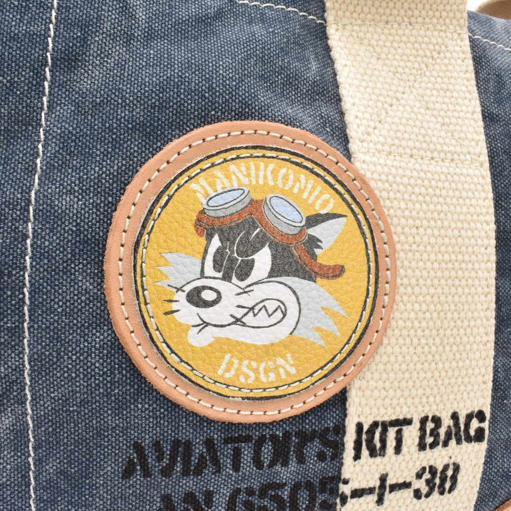 [MANIKOMIO DSGN] "38" PATCH / HERITAGE OLONA COTTON NAVY BLUE