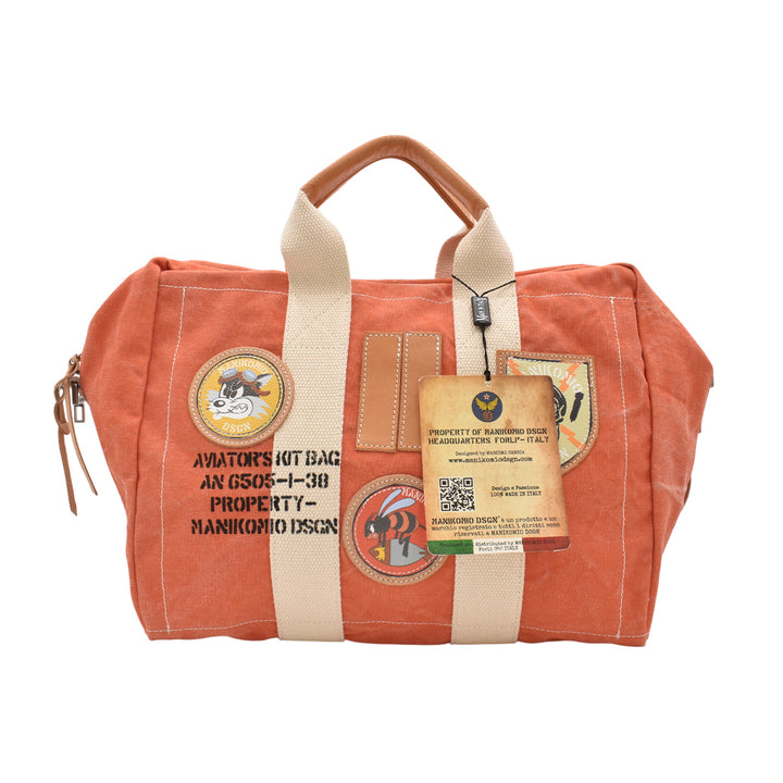[MANIKOMIO DSGN] "38" PATCH / HERITAGE OLONA COTTON ORANGE
