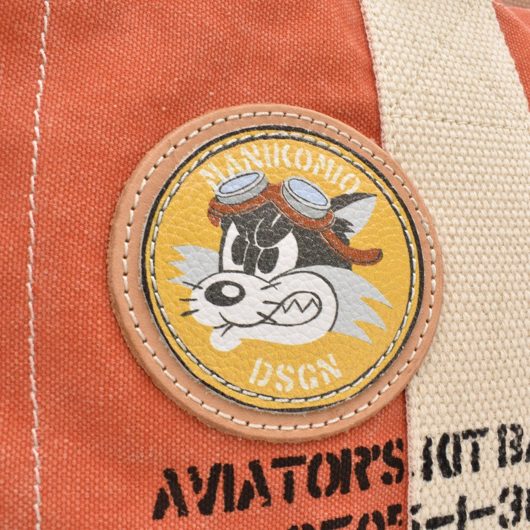 [MANIKOMIO DSGN] "38" PATCH / HERITAGE OLONA COTTON ORANGE