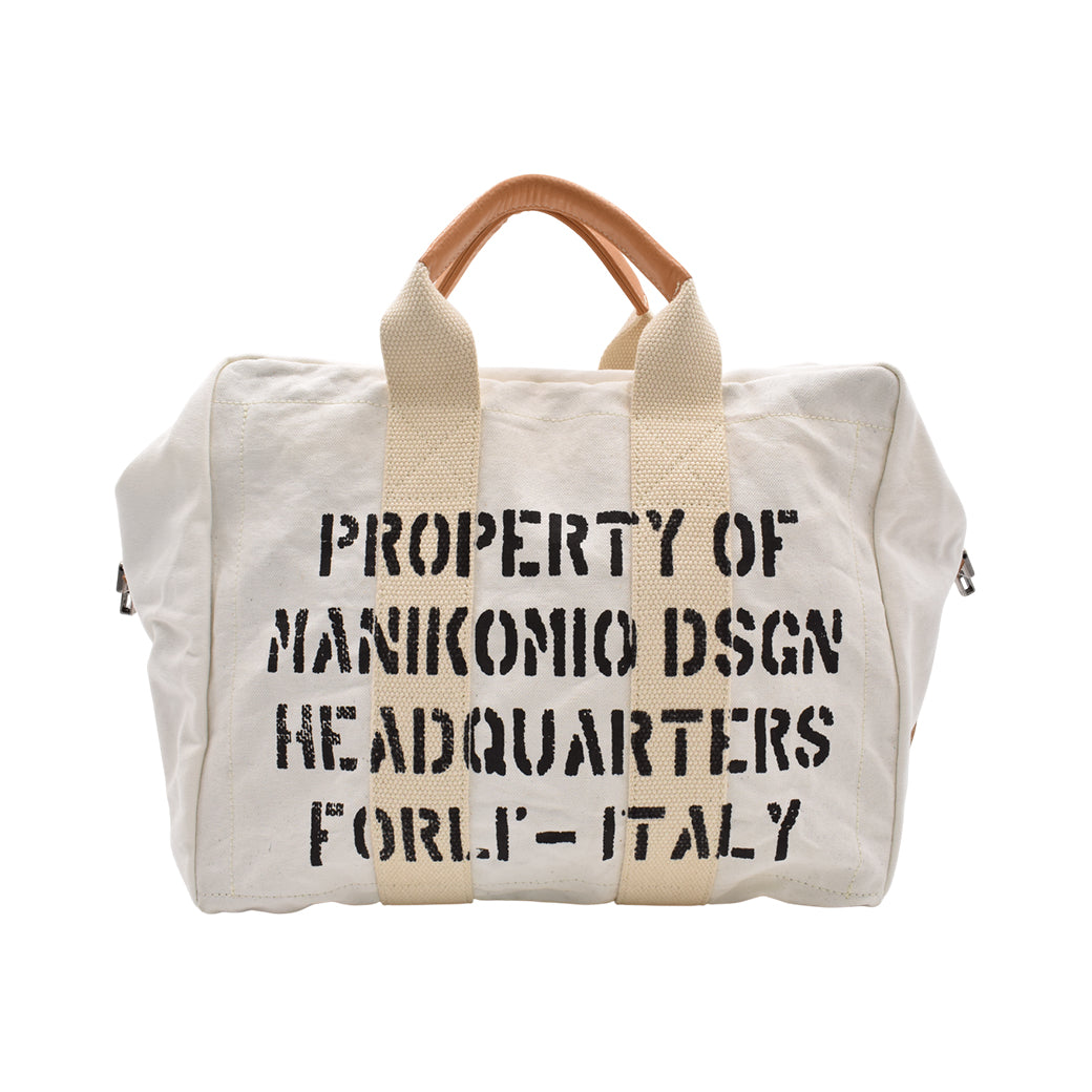 【MANIKOMIO DSGN】 "38" PATCH / HERITAGE OLONA COTTON  OFF WHITE