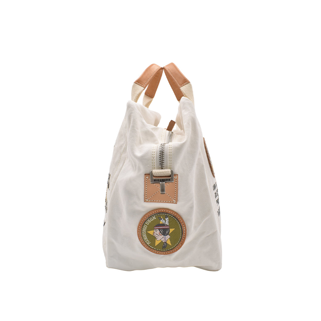 【MANIKOMIO DSGN】 "38" PATCH / HERITAGE OLONA COTTON  OFF WHITE