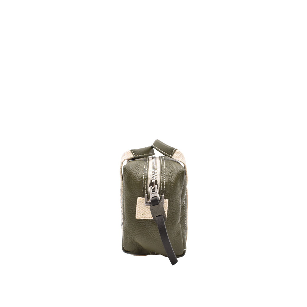 [MANIKOMIO DSGN]BB/ GENUINE LEATHER MILITARY GREEN