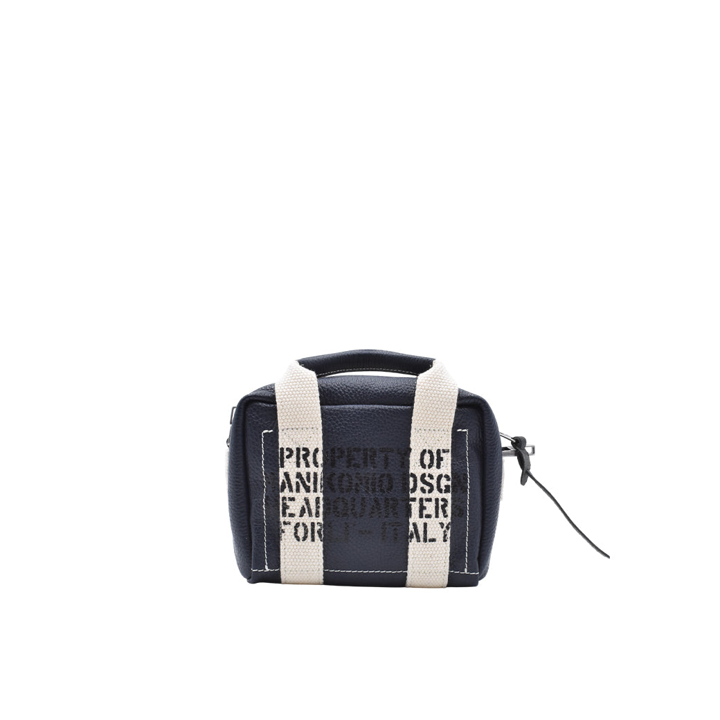 [MANIKOMIO DSGN]BB/ GENUINE LEATHER NAVY BLUE