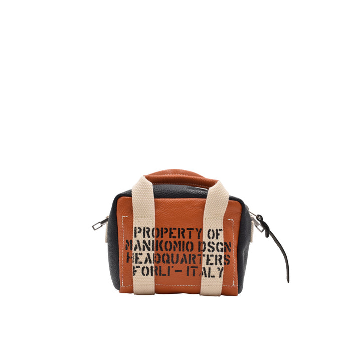 [MANIKOMIO DSGN]BB/ GENUINE LEATHER ORANGE/NAVY