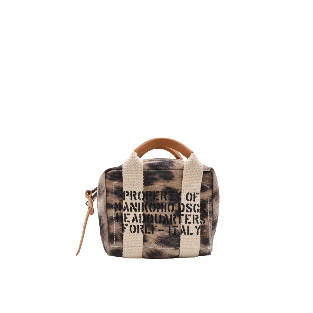 [MANIKOMIO DSGN] BB / HERITAGE OLONA COTTON SAND LEOPARD
