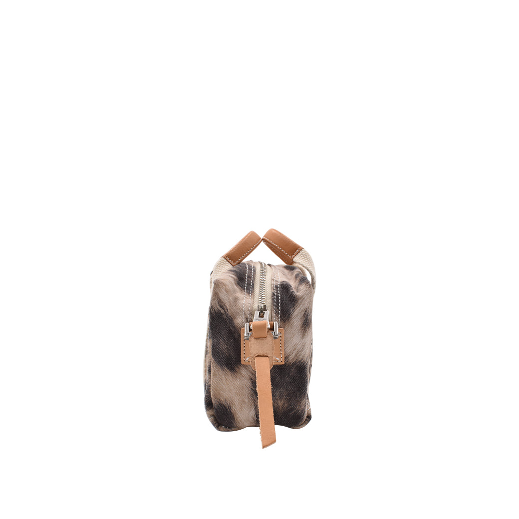 [MANIKOMIO DSGN] BB / HERITAGE OLONA COTTON SAND LEOPARD