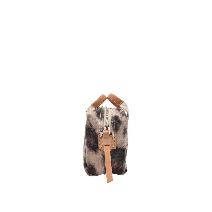[MANIKOMIO DSGN] BB / HERITAGE OLONA COTTON SAND LEOPARD