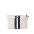 【MANIKOMIO DSGN】BIG POCHETTE / COTTON STRIPE BLACK