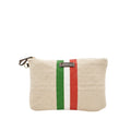【MANIKOMIO DSGN】 BIG POCHETTE / COTTON STRIPE ITALIAN FLAG