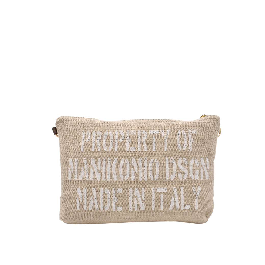 [MANIKOMIO DSGN] BIG POCHETTE / COTTON STRIPE MC QUEEN