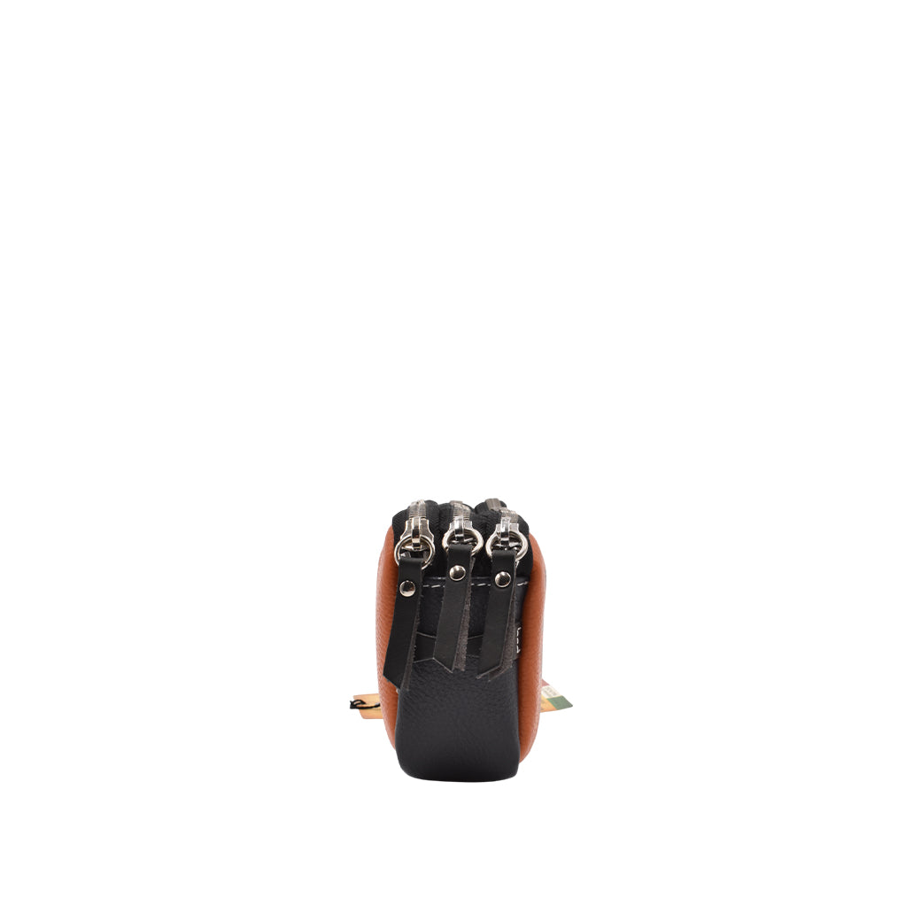 [MANIKOMIO DSGN] BORBELLO / GENUINE LEATHER ORANGE/NAVY