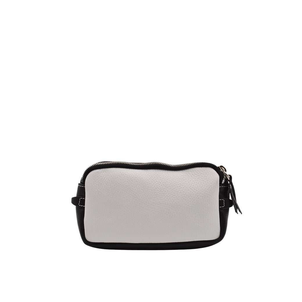 [MANIKOMIO DSGN] BORBELLO / GENUINE LEATHER WHITE/BLACK