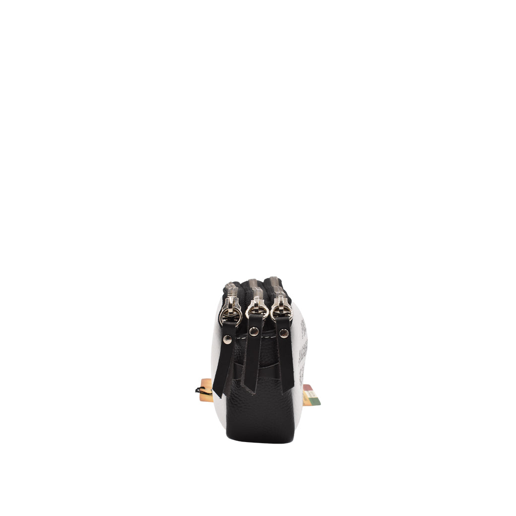 [MANIKOMIO DSGN] BORBELLO / GENUINE LEATHER WHITE/BLACK