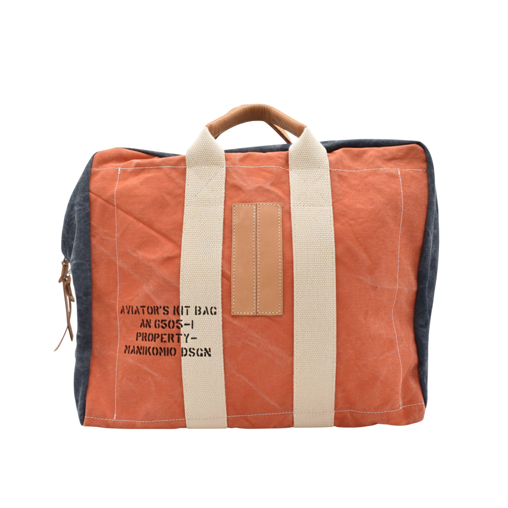 [MANIKOMIO DSGN] ICON / HERITAGE OLONA COTTON ORANGE/NAVY