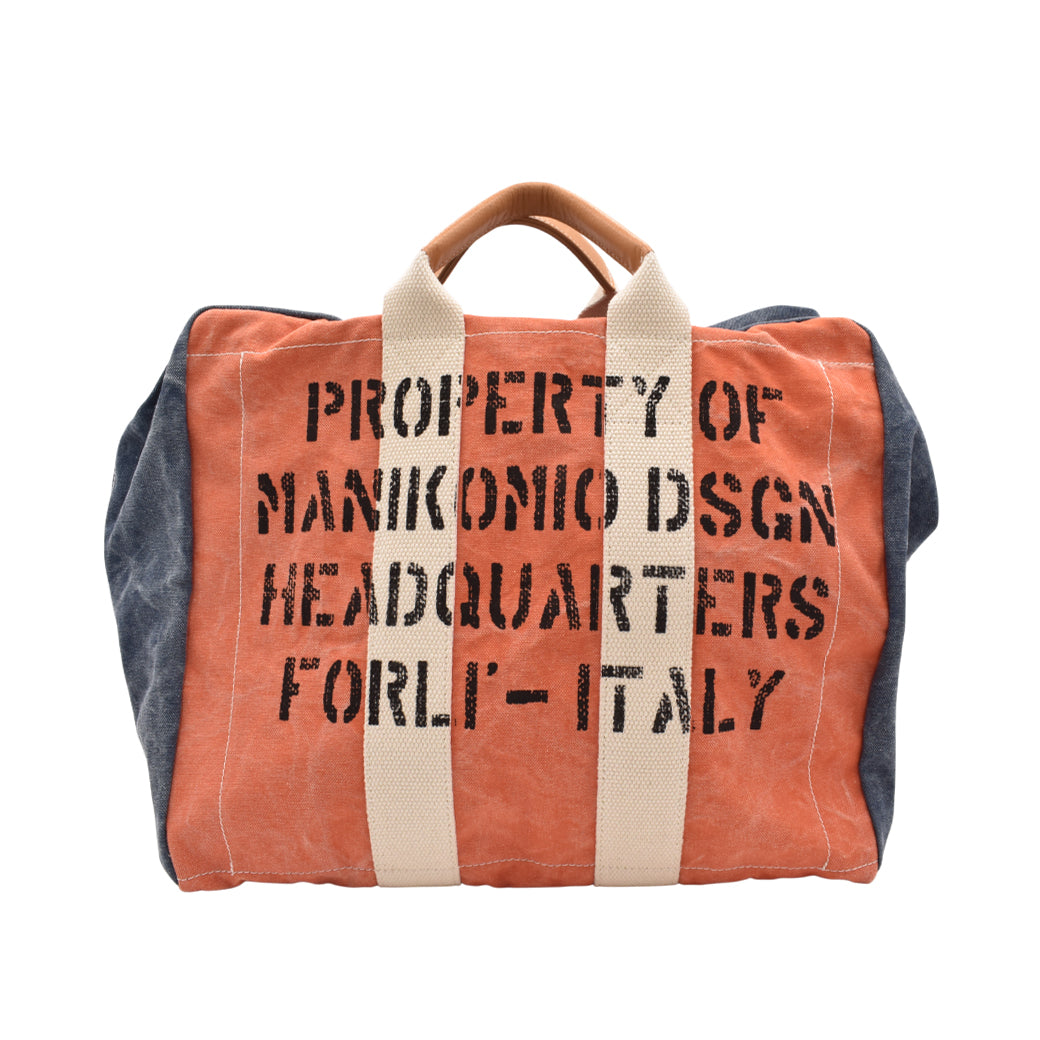 [MANIKOMIO DSGN] ICON / HERITAGE OLONA COTTON ORANGE/NAVY