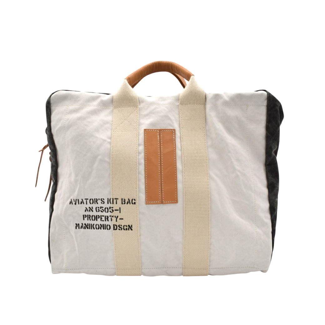 [MANIKOMIO DSGN] ICON / HERITAGE OLONA COTTON OFF WHITE/BLACK