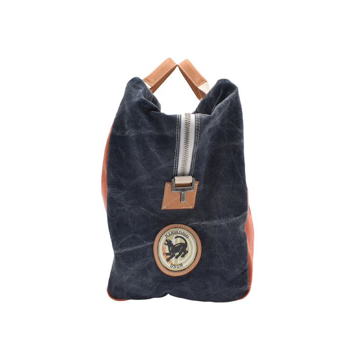 [MANIKOMIO DSGN] ICON PATCH / HERITAGE OLONA COTTON ORANGE/NAVY