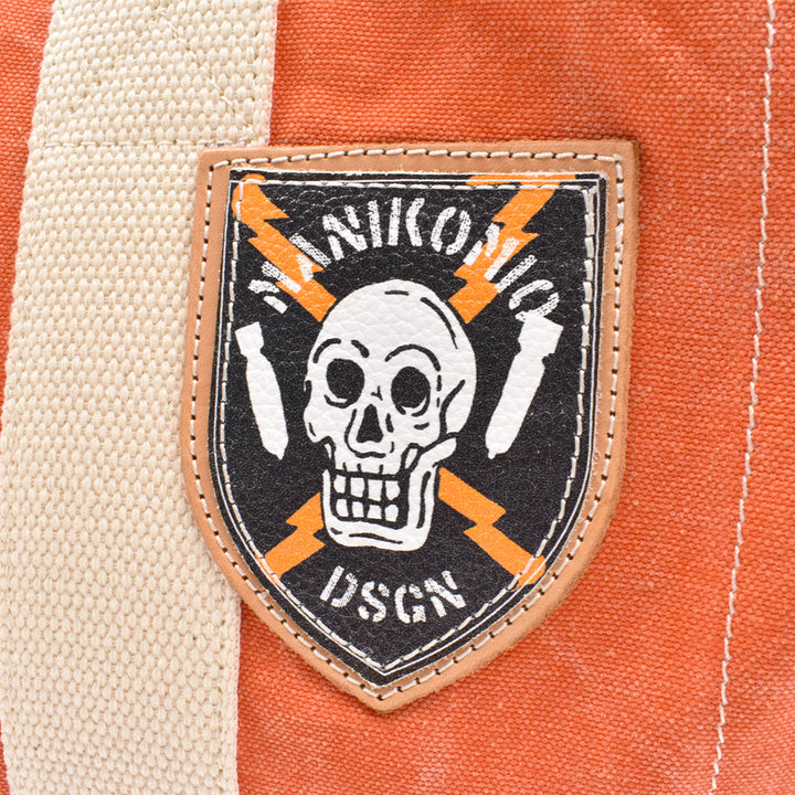 [MANIKOMIO DSGN] ICON PATCH / HERITAGE OLONA COTTON ORANGE/NAVY