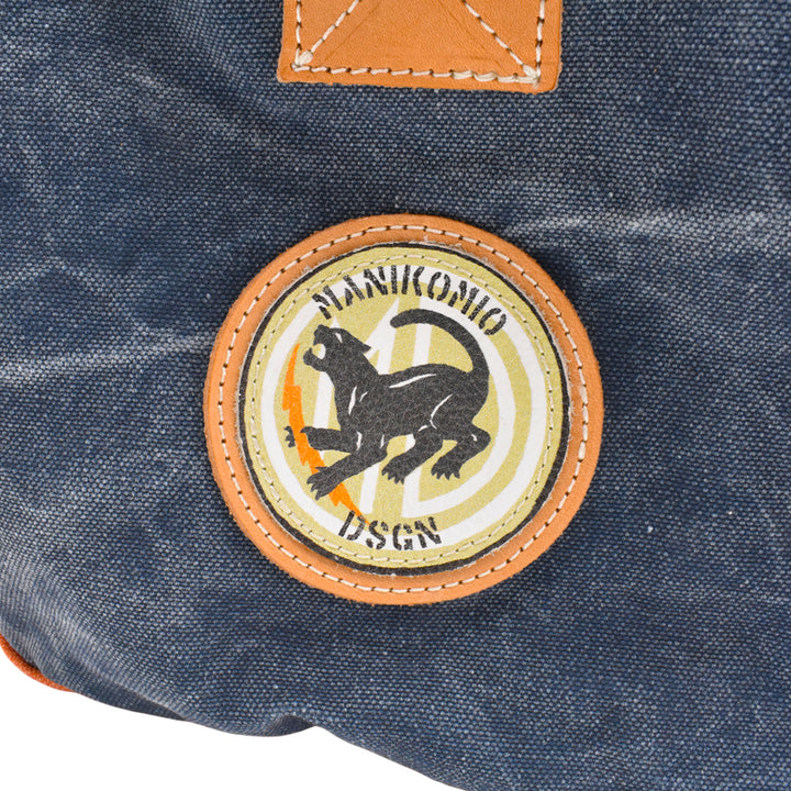 [MANIKOMIO DSGN] ICON PATCH / HERITAGE OLONA COTTON ORANGE/NAVY
